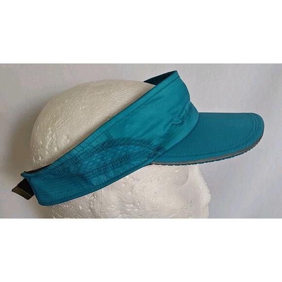 Under Armour Bright Blue ripstop nylon women's Running tennis visor Hat Cap - Picture 2 of 10